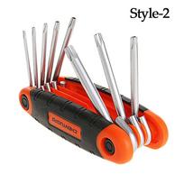 Professional Folding Multifunctional Hexagonal Wrench Screwdriver Set Hand Tool Hexagon Spanner