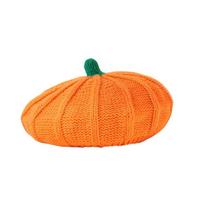 Cute Orange Pumpkin Beret Keep Warm Painter Hat Knitted Hat Peaked Cap Octagonal Cap Parent-Child Hat Party