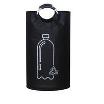 Large Capacity Empty Bottle Storage Basket 82L Folding Design Wastewater Bottle Collector Bag with Handle Portable Laundry Bin