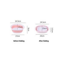 New Big Washbasin Folding Washbasin Portable Household Compression Basin For Student Dormitory Bathroom Accessories