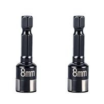 2/4Pcs Metal Impact Wrench Sleeve Adapter  Power Drills Converter Quick Release Socket 8mm Hexagon Ratchet Sleeve+