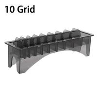 Portable 10 Grid Limit Comb Storage Box Universal Transparent Hair Clipper Organizer Large Capacity Hair Clipper Caliper Box Storage Box juoda