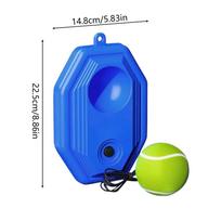 Self Training Tennis Rebounder with Elastic String Single Player Return Ball Trainer for Adults Kids Backyard Beach Practice