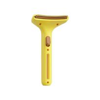 Stainless Steel Pet Dematting Comb Anti-tangle 1mm Fine Tooth Pet Hair Thinning Brush Professional Comfortable Grip geltona