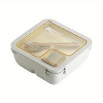 Bento Box Wheat Straw Lunch Box Can Be Put Into Microwave Oven Office Workers Lunch Bento Box Tableware Box Set