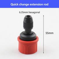 6.35mm Hex Quick Release Drill Chuck Adapter, Durable Converter Connector for Cordless Electric Screwdriver and Drill Bits
