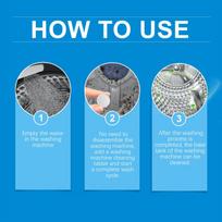 Odor Removal Washing Machine Tablets, quick dissolving, deep dirt removal, practical household laundry cleaning supplies one size