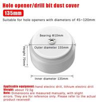 135/155mm Hole Opener Dust Cover Removable Handle Dustproof Electric Hammer Dust Cover Scalable Durable Drill Dust Collector