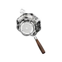 Practical Octagonal Lotus Leaf Cloud Tea Strainer Fine Mesh Alloy Tea Infuser Chinese Traditional Vintage Tea Separator Tea Room sidabras