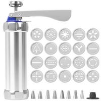 Multipurpose Cookie Press Kit 20 Cookie Discs Simple operation Biscuit Maker set Easy Clean Manual Operation sidabras