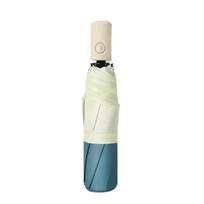 Automatic Open Folding Sun Umbrella UV Sunscreen Windproof Automatic Umbrella Light Collapsible Dual-use Sunny Rainy Umbrella (Blue,iron&8K)