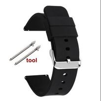 12/14/16mm 18mm 20mm 22mm 24mm Quick Release Silicone Strap Waterproof Rubber Wristband for Huawei GT2/GT3 Smart Watch Bracelet 18mm