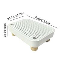 Litter Box Ramp Senior Cat Litter Step With Filter Function Anti-Tracking Kitten Poop Tray Stair For Indoor Outdoor Home