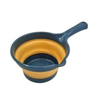 Creative Folding Water Scoop Suspensible Portable Kitchen Water Ladle Ergonomic Grip Long Handle Fruit Washing Scoop