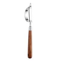 Professional U-Shaped/D-Shaped Walnut Wood Peeler Non-slip Efficient Fruit Peeler Retro Melon Planer Picnic