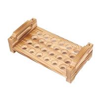 Stackable Wood Egg Holder Large Capacity Farmhouse Style Egg Storage Rack Wooden Space Saving Egg Display Crates Cabinet