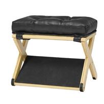 Natural Solid Wood Under Desk Footrest Smooth Surface Non-Slip Base Solid Wood Footrest Lightweight Design Sturdy Construction