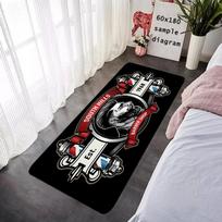 Doormat Flannel Barber Shop Floor Mat Indoor Foot Rug Bedside Mats Kitchen Corridor Absorbent Carpet Ideal for Balcony Decor 40x60cm