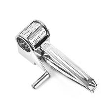 Handheld Stainless Steel Rotary Cheese Grater Kitchen Tool Garlic Carrot Cutter Slicer Shredder Grinder
