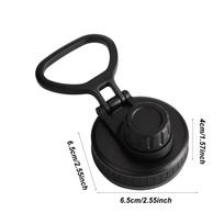 Replacement Water Bottle Lid Leakproof Wide Mouth Bottle Lids Ring Handle Non Slip Cup Topper Bottle Accessories for Most Sports
