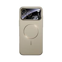 Magnetinis Belaidis Įkrovimas Spalvotas dėklas iPhone 17 16 15 14 13 Pro Max Plus 17Air Odos pojūtis Didelis langas Apsauginis dangtelis objektyvui iPhone 15