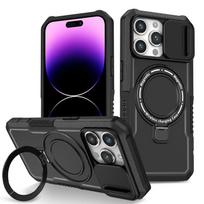 Kickstand Case for iPhone 15 14 Pro Max Plus Slide Camera with Invisible Stand Military Drop Protection Heavy Duty Magnetic Case for iPhone 14 Pro juoda