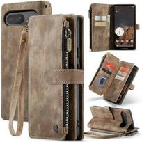 Zipper Leather Flip Phone Case for Google Pixel 10 9 Pro XL 9A 8 8A 7A 5G Pixel10 Pixel9A Wallet Lanyard Card Purse Cover Etui Google Pixel 10