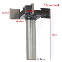 Milling Cutter 1/2 Inch Shank CNC Spoilboard Surfacing Router Bit Woodworking Slab Flattening Router Bit Wood Planer Router Bit