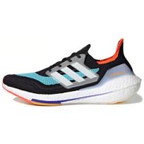 adidas Ultra Boost 21 Running Shoes 'Black White Pulse Aqua' Men's S23867 EU 40⅔