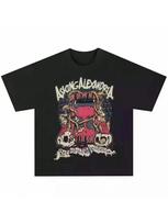 2025 Asking Alexandria BAND ROCK American RETRO T-Shirt Street Short Sleeve Vintage High QUALITY Luxury Brand Hot Ins Y2k Hot S įvairiaspalvis