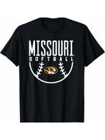 University Of Missouri Mizzou Tigers Softball Arch T-Shirt S