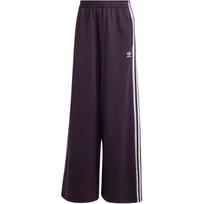 (WMNS) adidas 3-Stripes Loose French Terry Wide Leg Pants Asia Sizing 'Aurora Black' Women's IW3177 M