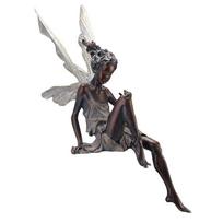 Charming Tudor And Turek Sitting Fairy Statue Unique Resin Craft For Garden Dcor ruda