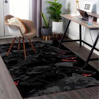 Black Wolf Chair Mat: Home Decor,Office Rug,Gift for Any Room - Perfect for Bedrooms and Living Rooms0109020A 100cm x 120cm