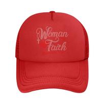 Sparkly Rhinestone Women Of Faith Proverbs  Christian Apparel  Mesh Baseball Cap Hip Hop Adjustable
