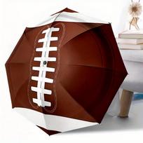 1pc Football Design Automatic Folding Umbrella-Lightweight,Retractable Design,8 Frames,Various Patterns,Suitable for Outdoor Sports,Exquisit