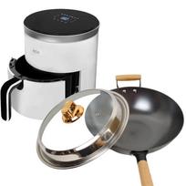 Lufenglai Wok and Smart Air Fryer Combo Set