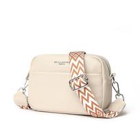 Genuine Leather Wide Shoulder Strap Single-shoulder Bag Soft Leather Casual Crossbody Bag Style 1
