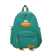 Travel Bag Nyl Carto Duck Backpack 3-layer Pockets Zippered Toddler Backpack Large Capacity Student School Bag Girl žalia