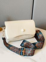 Comfortable PU Leather Wide Strap Crossbody Bag Casual Flap Women's Shoulder Bag For Gifts Small Phe Handbags And Purses