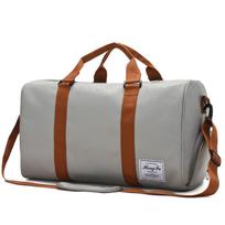 Large Capacity Travel Bag Large Handbag Business Travel Bag Outdoor Shoulder Bag Fitness Bag pilka spalva