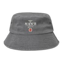 Unique Mash  TV Show Bucket Hats Unisex Women Packable Outdoor Sport  Fishing Caps Spring Headwear One Size