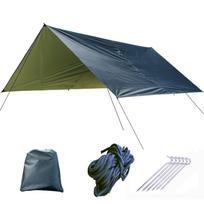 Ultralight Silver Coated Waterproof Outdoor Canopy Tent with Sunshade and Ground Cloth 3*3m juoda
