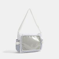 New Y2K Cute Japanese Ita Bag Lolita Girl Transparent Shoulder Tote Bag Large Capacity Crossbody Casual Bag DIY Display Handbags 30x11x25cm balta