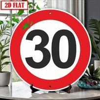 Planetjuice Kmh Speed Limit Metal Tin Sign Aluminum Wall Art Poster for School