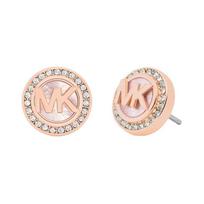 MICHAEL KORS Halo logo design Mother of pearl earrings Unisex couple model Rose gold
