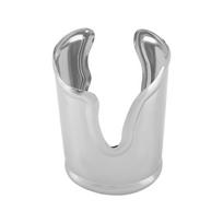 Silver Metal Wide Open Bracelets Exaggerated Curved Tube Bangle Fashion Irregular Bracelets  Beach