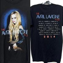 Vintage 2014 Avril Lavigne 2014 Tour T-shirt size S-5XL L