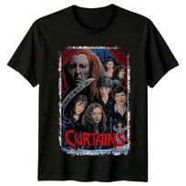 Užuolaidos (1983 m) Filmo plakato įkvėpti marškinėliai Retro 80-ųjų marškinėliai Unisex L