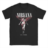 Nirvana Grunge Band Tee Graphic T Shirt Streetwear Vintage Y2K Mens [S-6XL] M